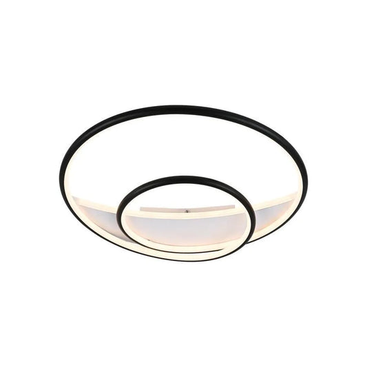 LED LED Рейчъл Луп с дистанционно управление, 120W, акрил и метал, бяло и черно