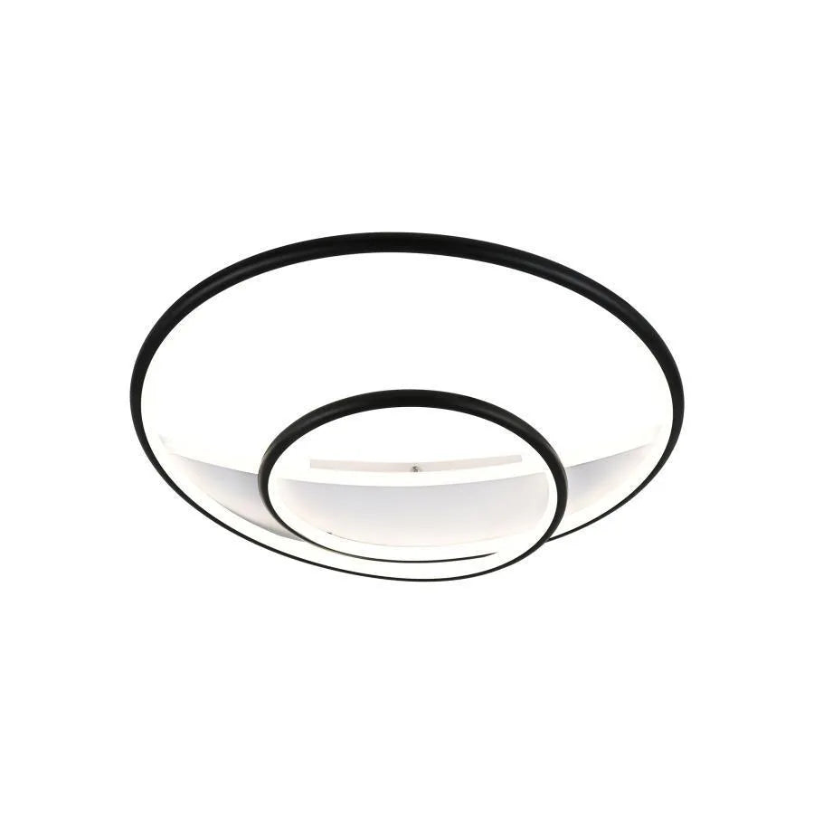 LED LED Рейчъл Луп с дистанционно управление, 120W, акрил и метал, бяло и черно