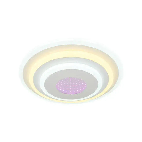 LED полилей NIVARA 3D 20W, диаметър 30 ​​см, студена/топла/неутрална светлина, апликирани в бяло LED полилеи Заглавие по подразбиране Alessandro Design