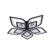 LED полилей с дистанционно управление на Dalia, 170W, 5 венчелистчета, студена/гореща/неутрална светлина, нестабилна, черна