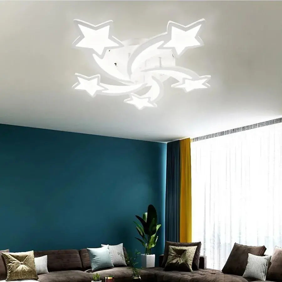 LED полилей с дистанционно управление Hypomoa, 69W, 5 звезди, студена/гореща/неутрална светлина, нестабилна, бяла