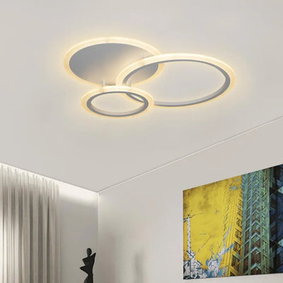 LED полилей с дистанционно управление на Люси, 52W, 3 кръга, студена/гореща/неутрална светлина, нестабилна, бяла