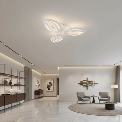 LED полилей с дистанционно ORCHID 40W, 3 венчелистчета, Студена/Топла/Неутрална светлина, Димируем, Бял