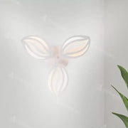 LED полилей с орхидея 39W дистанционно управление, 3 венчелистчета, студена/гореща/неутрална светлина, нестабилна, бяла