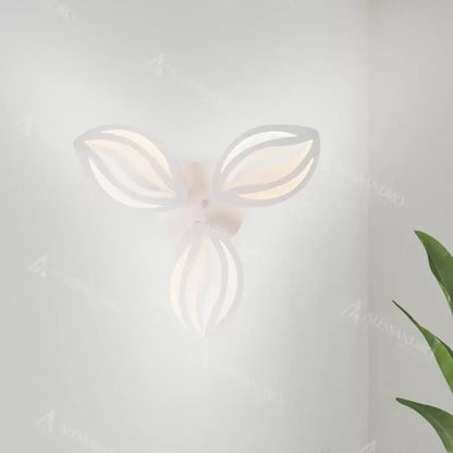 LED полилей с орхидея 39W дистанционно управление, 3 венчелистчета, студена/гореща/неутрална светлина, нестабилна, бяла