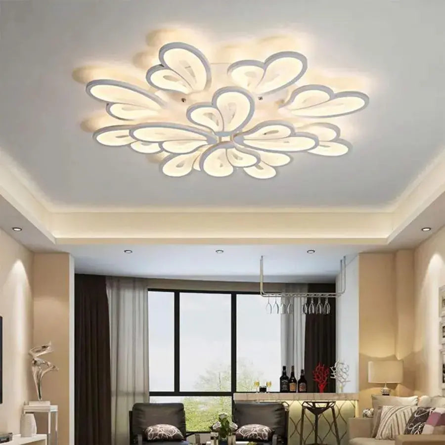 LED похот на Blossom Grand Remote Control, 143W, 12 венчелистчета, студена/гореща/неутрална светлина, нестабилна, бяла