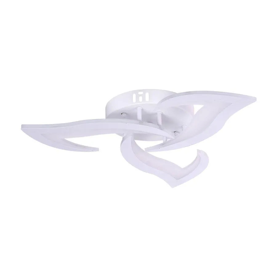 LED похот на Lotus Remote Control, 48W, 3 венчелистчета, студена/гореща/неутрална светлина, нестабилна, бяла
