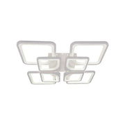 LED полилей с дистанционно управление, Zoe, 8 квадрата, 135W, студена/гореща/неутрална светлина, нестабилна, бяла