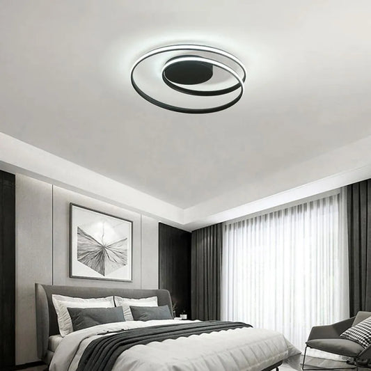 Похот LED вектор Arcadia, 67W, метал, 49cm Diamteru, черен, дистанционно управление, студена/гореща/неутрална светлина
