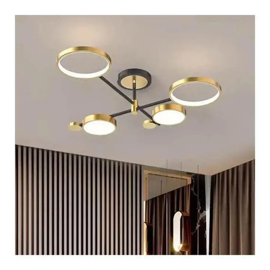 LED полилей с групи за дистанционно управление, 80W, недобросъвестни, черни и златни