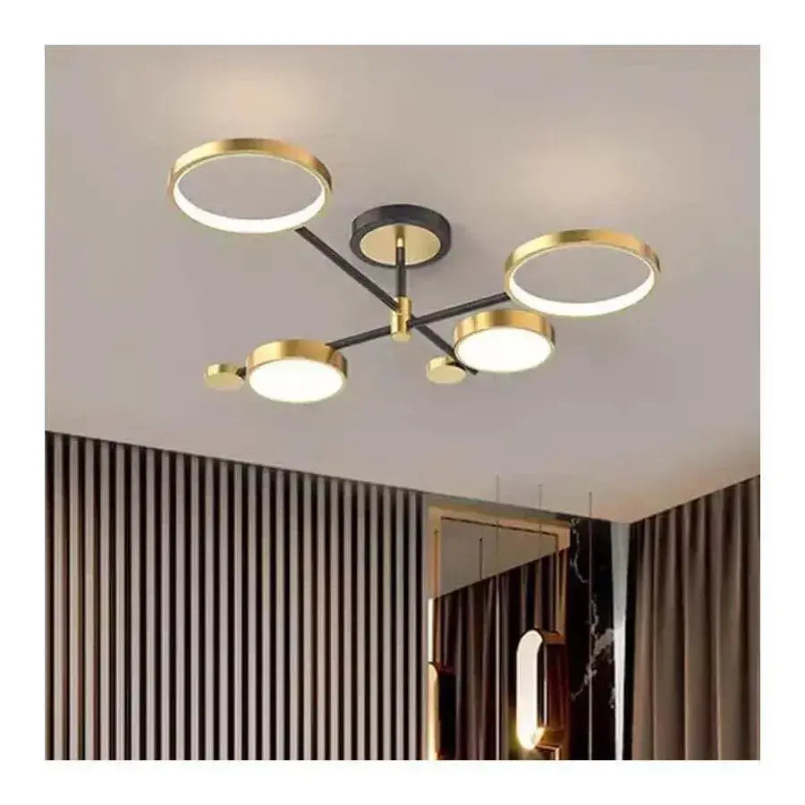 LED полилей с групи за дистанционно управление, 80W, недобросъвестни, черни и златни