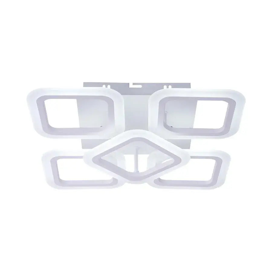 LED LULUS с дистанционно управление на Hadron, 90W, химируем, бял, акрил