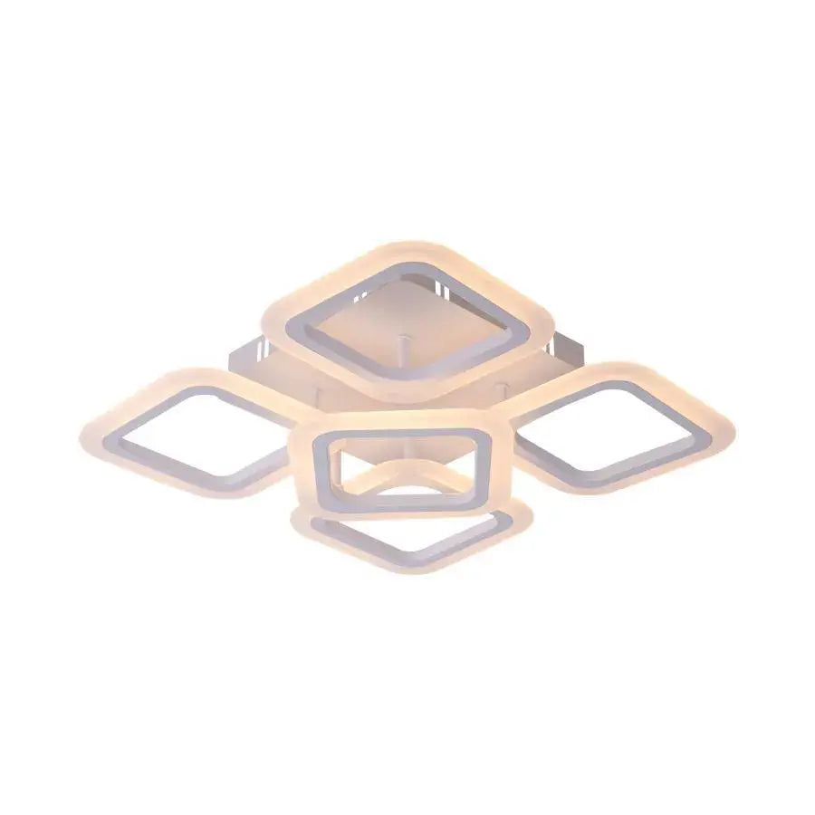 LED LULUS с дистанционно управление на Hadron, 90W, химируем, бял, акрил