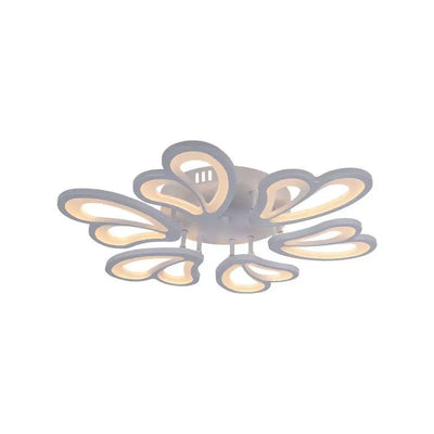 LED похот на дистанционно управление на Blossom, 72W, 6 венчелистчета, студ/гореща/неутрална светлина, нестабилна, бяла