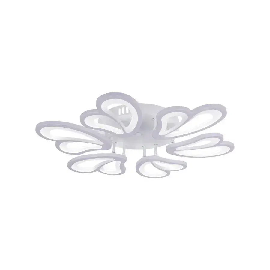 LED похот на дистанционно управление на Blossom, 72W, 6 венчелистчета, студ/гореща/неутрална светлина, нестабилна, бяла