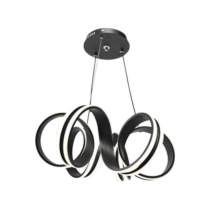 LED похот, окачена с дистанционното управление на Infinity Twist, 180W, регулируема височина, студена/гореща/неутрална светлина, нестабилна, черна
