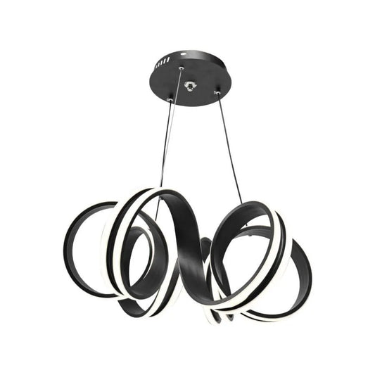 LED похот, окачена с дистанционното управление на Infinity Twist, 180W, регулируема височина, студена/гореща/неутрална светлина, нестабилна, черна