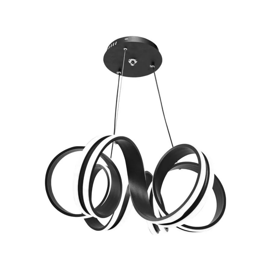 LED похот, окачена с дистанционното управление на Infinity Twist, 180W, регулируема височина, студена/гореща/неутрална светлина, нестабилна, черна