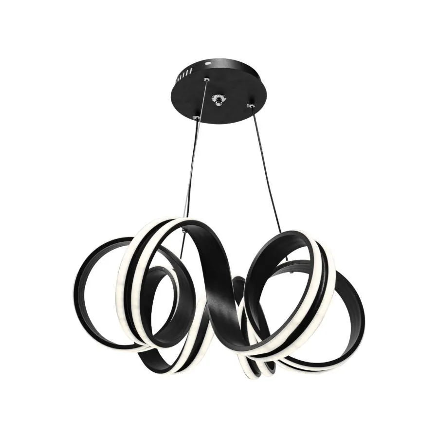 LED похот, окачена с дистанционното управление на Infinity Twist, 180W, регулируема височина, студена/гореща/неутрална светлина, нестабилна, черна