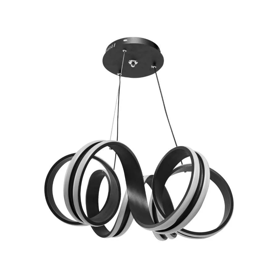 LED похот, окачена с дистанционното управление на Infinity Twist, 180W, регулируема височина, студена/гореща/неутрална светлина, нестабилна, черна