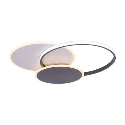 LED полилей с Mensa 144W дистанционно управление, 2 кръга, студена/гореща/неутрална светлина, нестабилна, черно и бяло