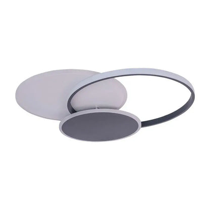 LED полилей с Mensa 144W дистанционно управление, 2 кръга, студена/гореща/неутрална светлина, нестабилна, черно и бяло