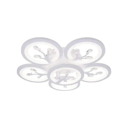 LED полилей с Daisy Remote Control, 6 артикула, 72W, студена/гореща/неутрална светлина, нестабилна, бяла с кристал