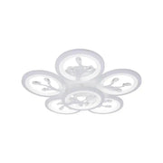 LED полилей с Daisy Remote Control, 6 артикула, 72W, студена/гореща/неутрална светлина, нестабилна, бяла с кристал