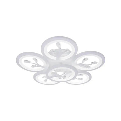 LED полилей с Daisy Remote Control, 6 артикула, 72W, студена/гореща/неутрална светлина, нестабилна, бяла с кристал