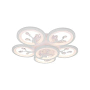 LED полилей с Daisy Remote Control, 6 артикула, 72W, студена/гореща/неутрална светлина, нестабилна, бяла с кристал