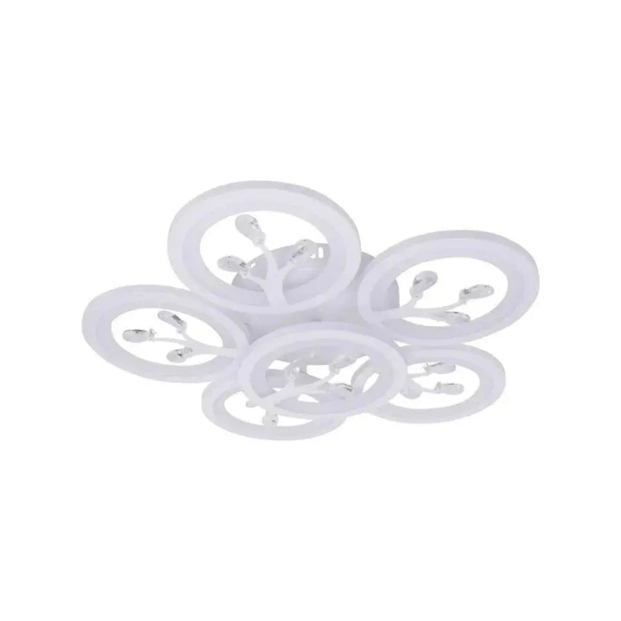LED полилей с Daisy Remote Control, 6 артикула, 72W, студена/гореща/неутрална светлина, нестабилна, бяла с кристал
