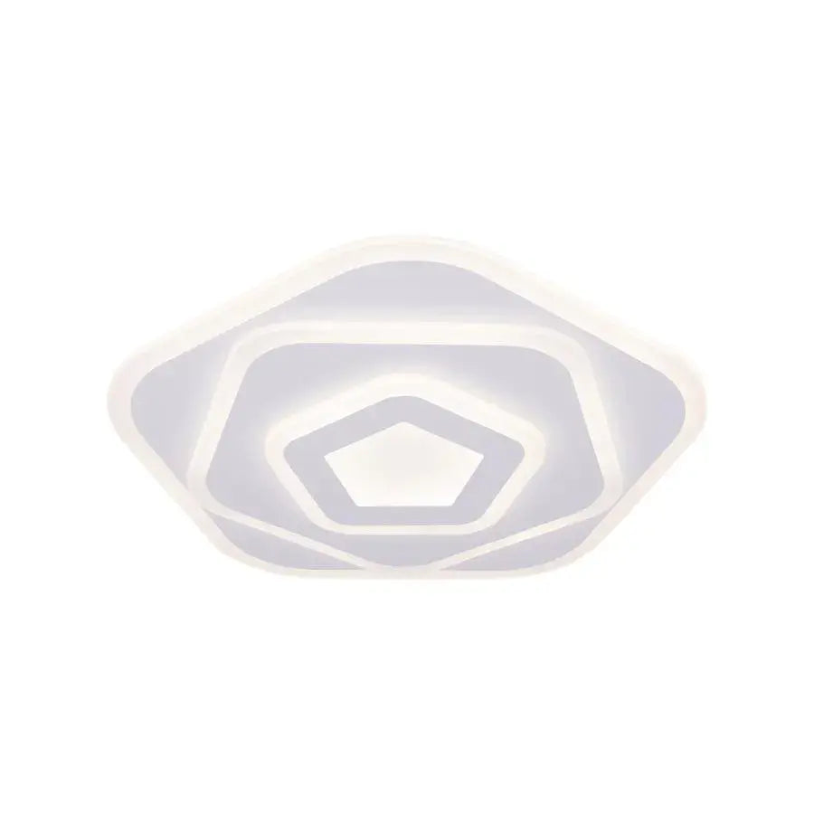 LED Lud с дистанционно управление на Пентагона, 59W, студена/гореща/неутрална светлина, бяло