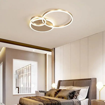LED полилей с дистанционно управление rilia, 100W, подрастваща, бяла със злато