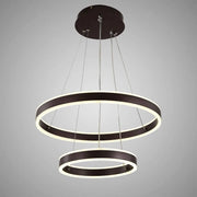 LED полилей, окачен с дистанционно управление Olathe 180W, 2 кръга, студена/гореща/неутрална светлина, нестабилна, кафява, регулируема височина