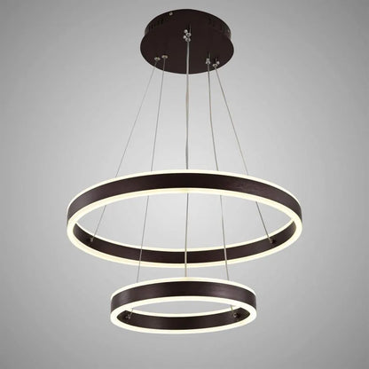 LED полилей, окачен с дистанционно управление Olathe 180W, 2 кръга, студена/гореща/неутрална светлина, нестабилна, кафява, регулируема височина