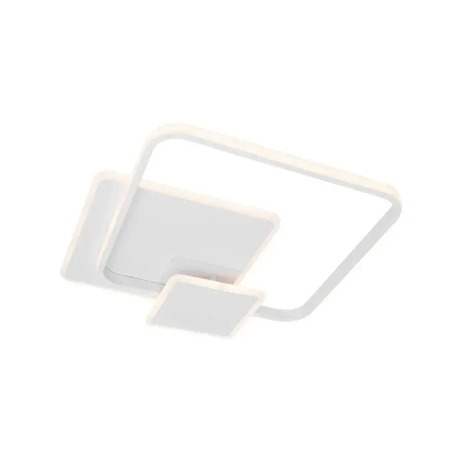 LED полилей с Anemona 75W дистанционно управление, 3 квадрата, студ/гореща/неутрална светлина, нестабилна, бяла