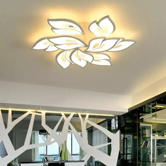 LED похот на дистанционно управление Лили 9 елемента Студена/топла/Неутра 117W бяла подразбираща се