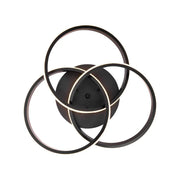 LED LED вектор Vortex, 96W, Metallic, Diamteru 40см, черно, дистанционно, студено/топла/неутрална светлина