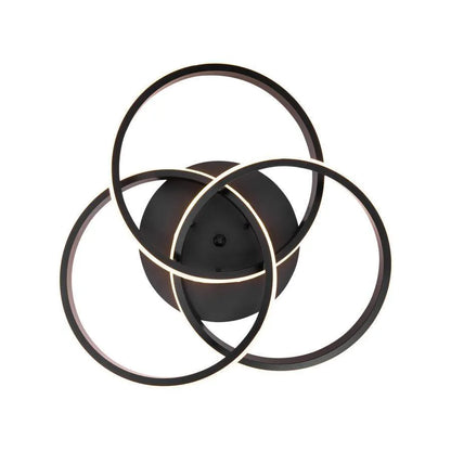 LED LED вектор Vortex, 96W, Metallic, Diamteru 40см, черно, дистанционно, студено/топла/неутрална светлина