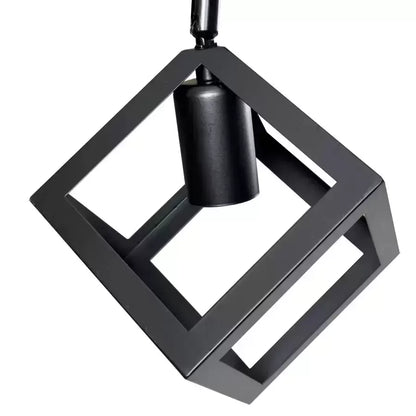 Lustra Cub Shape, Struktur Duo, 2xe27, черен, метал