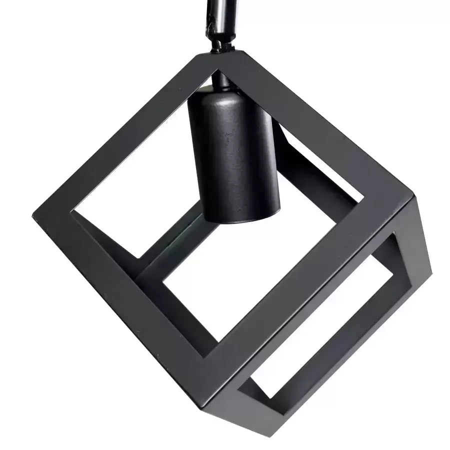 Lustra Cub Shape, Struktur Duo, 2xe27, черен, метал