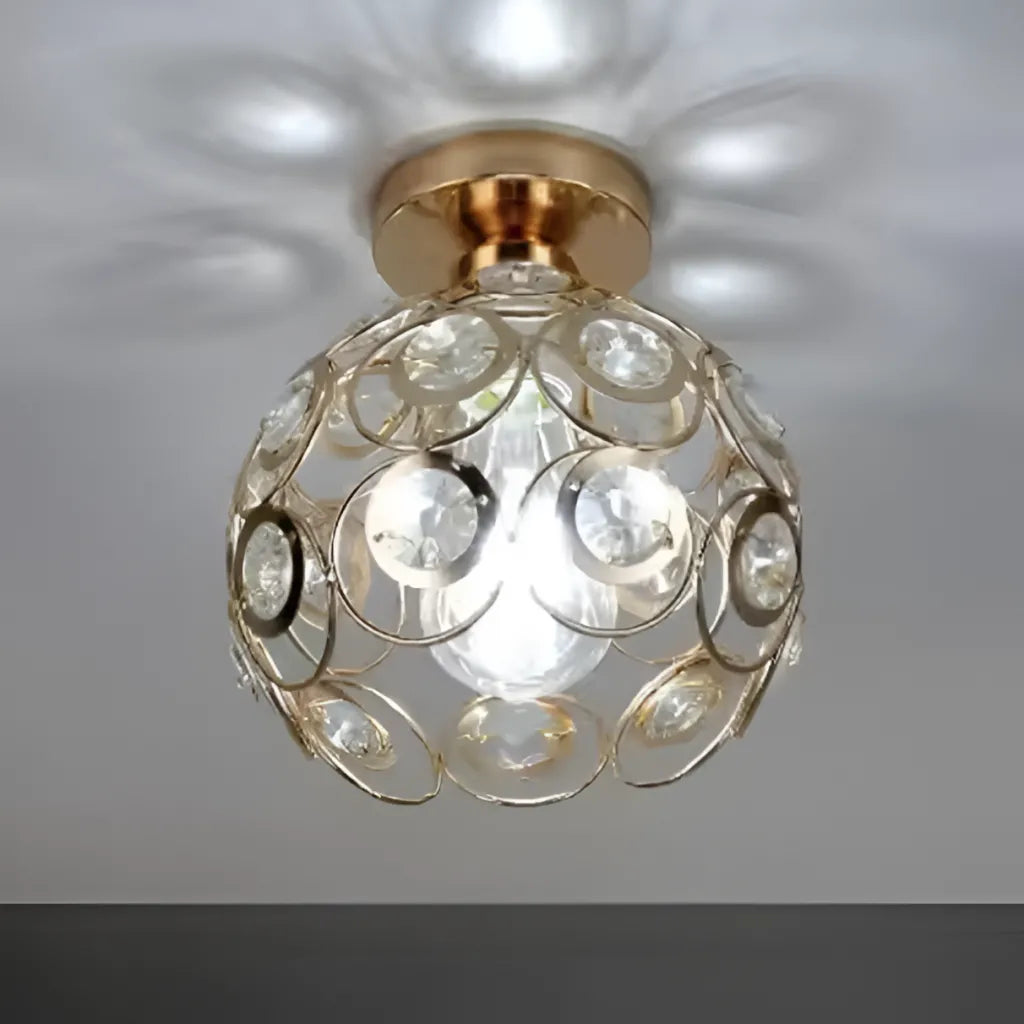 Rossi Crystal Chandelier, 1*E27, метал, злато