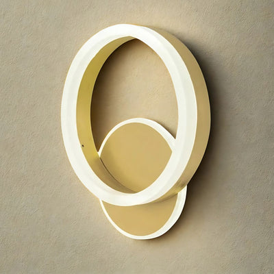 Стенна LED лампа Dario, 33W, Студена/Топла/Неутрална светлина, Златна