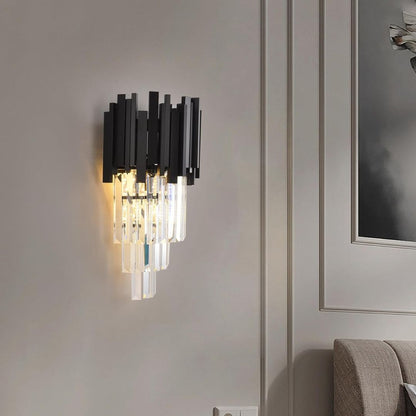 Нанесете Crystal Blois Piccolo Chandelier, 2xe14, черен