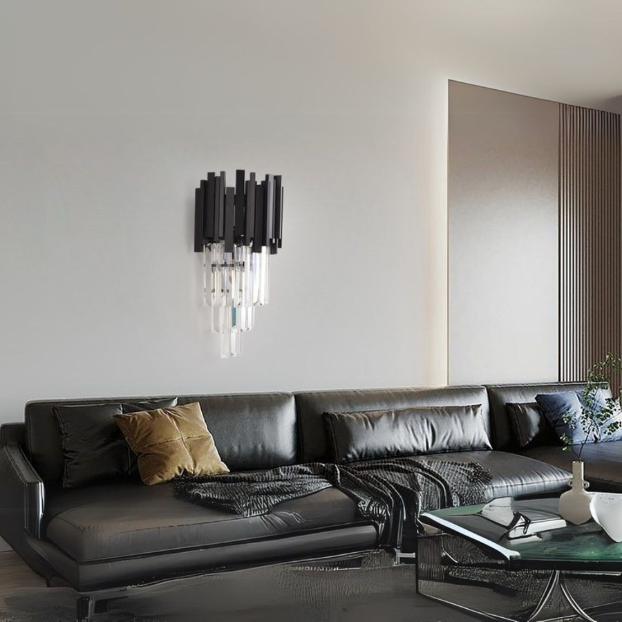 Нанесете Crystal Blois Piccolo Chandelier, 2xe14, черен