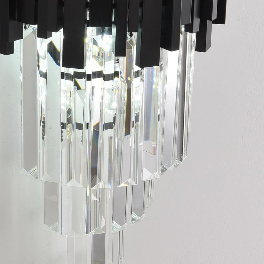 Нанесете Crystal Blois Piccolo Chandelier, 2xe14, черен
