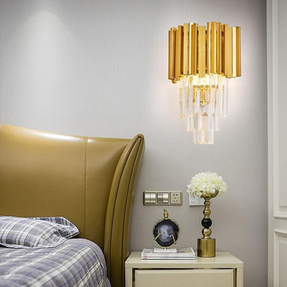 Нанесете Crystal Blois Piccolum Chandelier, 2xe14, златист