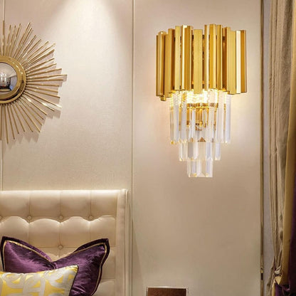 Нанесете Crystal Blois Piccolum Chandelier, 2xe14, златист