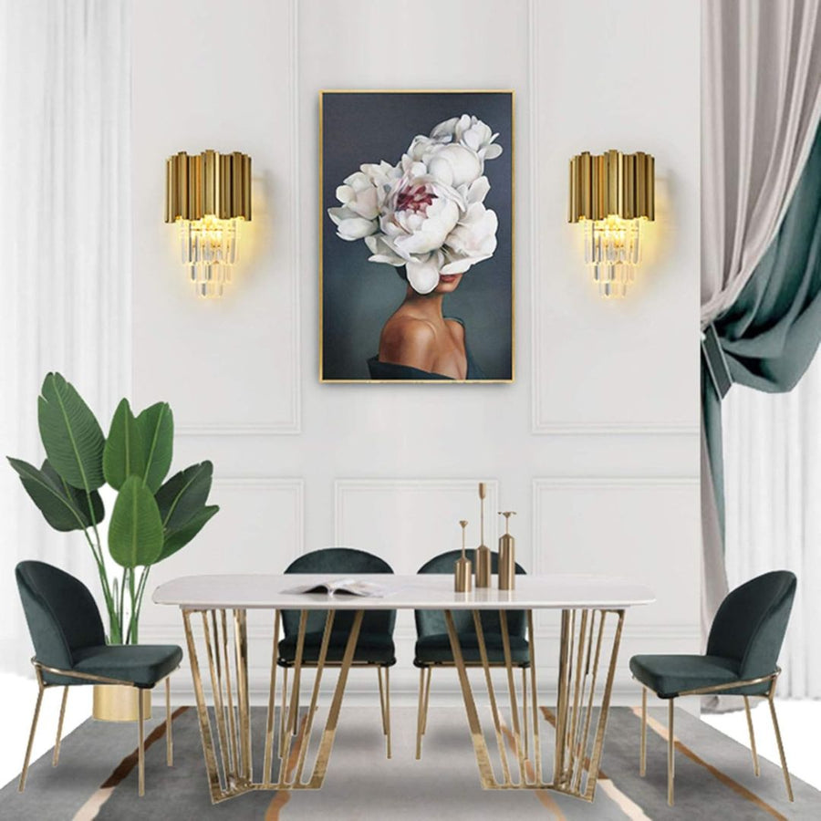 Нанесете Crystal Blois Piccolum Chandelier, 2xe14, златист