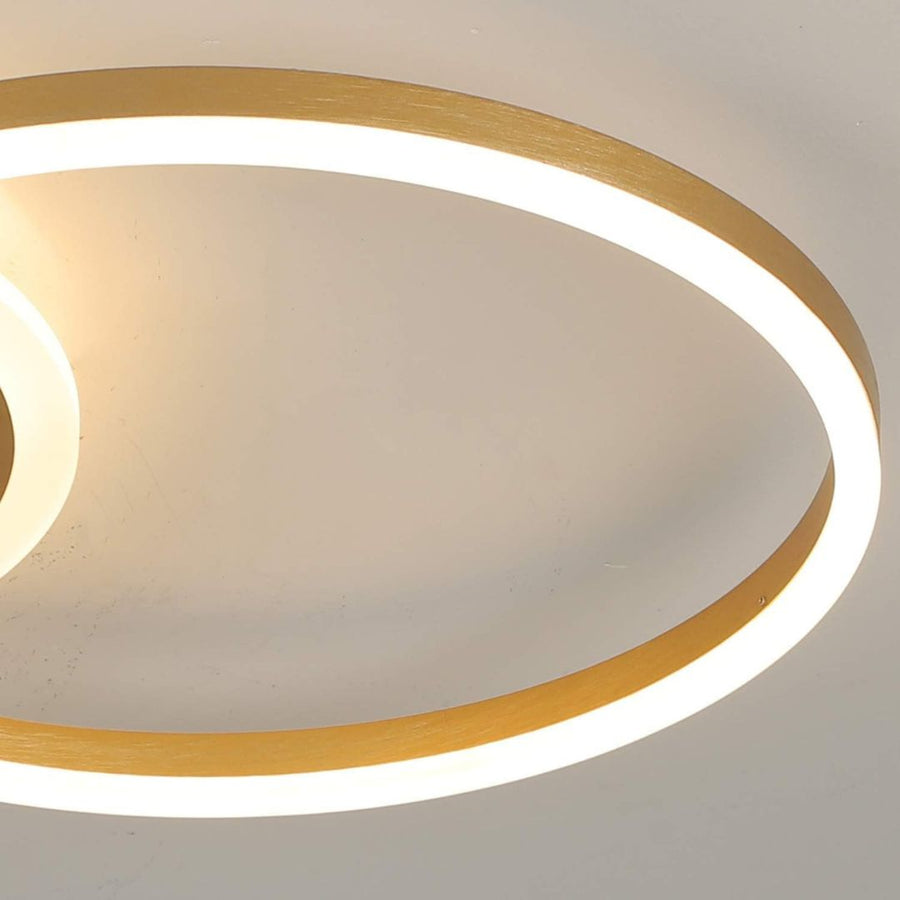 LED LED Lud, 2 кръга, 36W, студена/гореща/неутрална светлина, златист